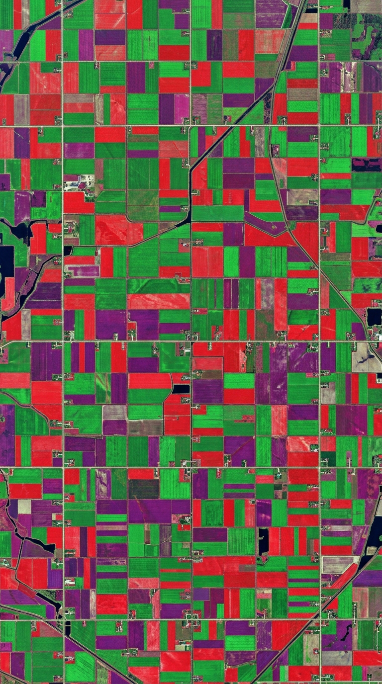 False color vegetation map